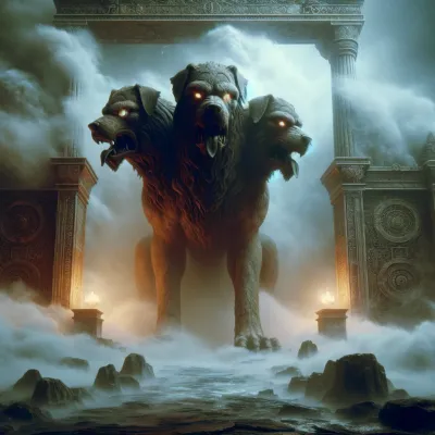 A Day in the Life of Cerberus: Eternal Sentinel of the Underworld