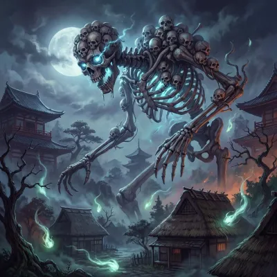 Gashadokuro: The Starving Skeleton