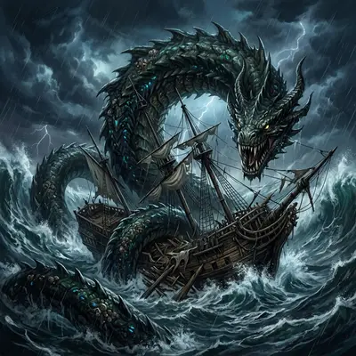 Top 10 Deep Sea Leviathans and Giant Serpents